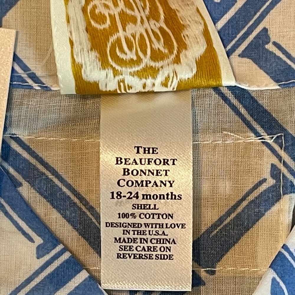 The Beaufort Bonnet Company TBBC Bamboo Proverbs coverup 18-24m NWT - Picture 2 of 2